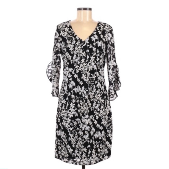 Karl Lagerfield Floral Shift Dress - Picture 3 of 5
